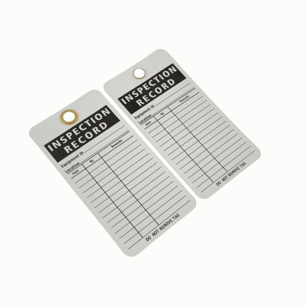 Plastic Safety Tag For Work Place with Customized Mounting Hole Size 3/8inch