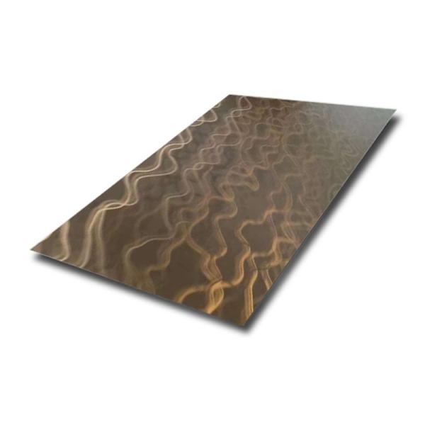 304 316 Grade 3D Pattern Decorative Stainless Steel Sheet Custom Size 0.8mm
