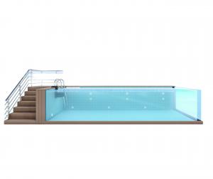 Wholesale Acrylic Glass Prefab Above Ground Swimming Pools Water House with 30- 10m3 Capacity from china suppliers