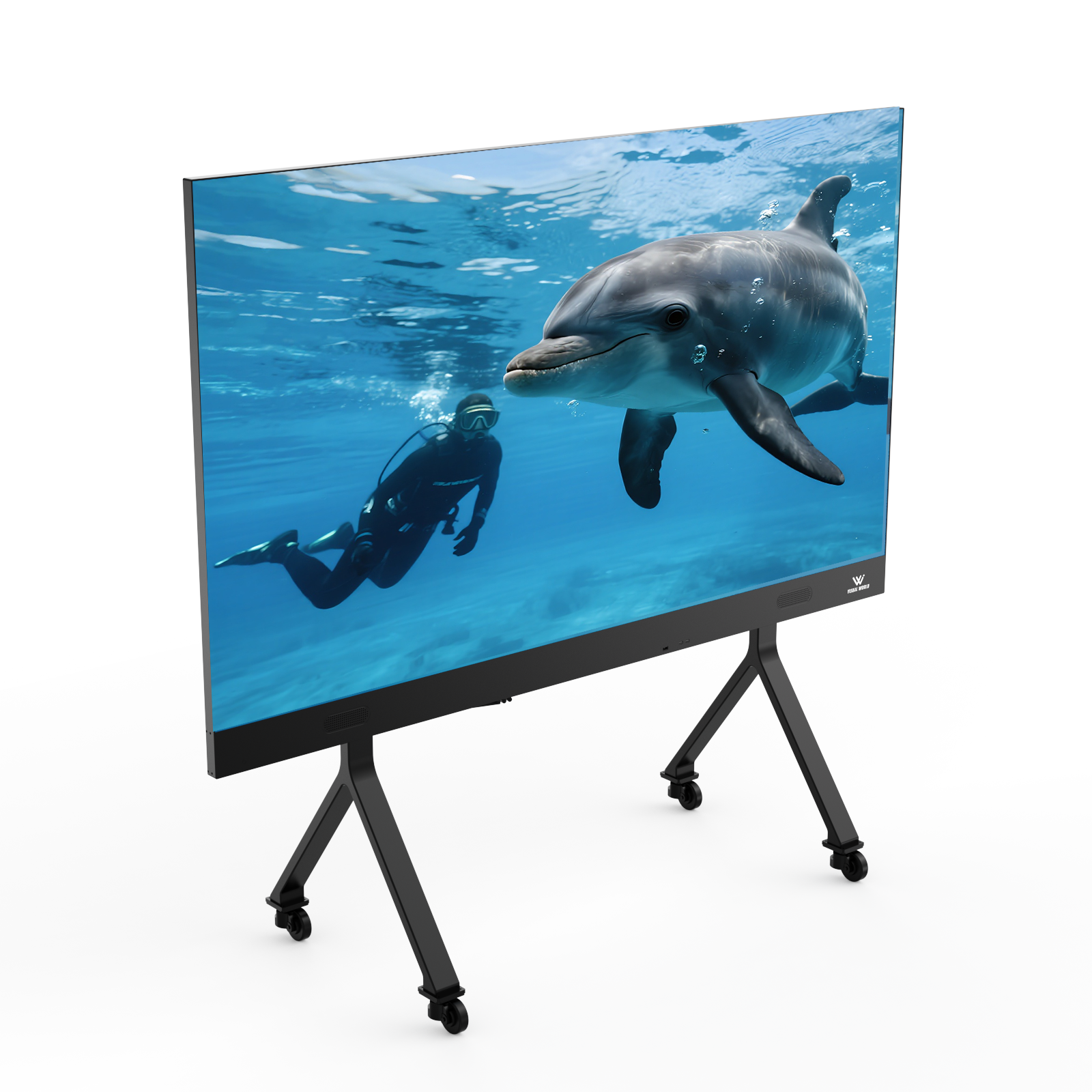 P1.56 Smart LED Poster Display COB 108" 16:9 Ratio Front Service For Multimedia