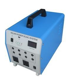 Off grid solar power system 50W with 300W inverter for AC output and DC output