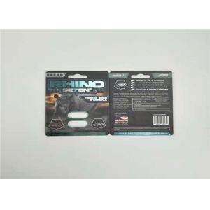 Wholesale Pill Medicine Two Capsules Blister Packaging Card Rhino 69 Card With Plastic Cover Bottle from china suppliers