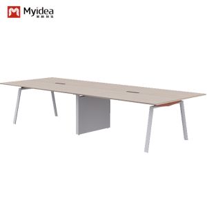 Support customization Large Conference Table 50mm Top Thickness With Inline