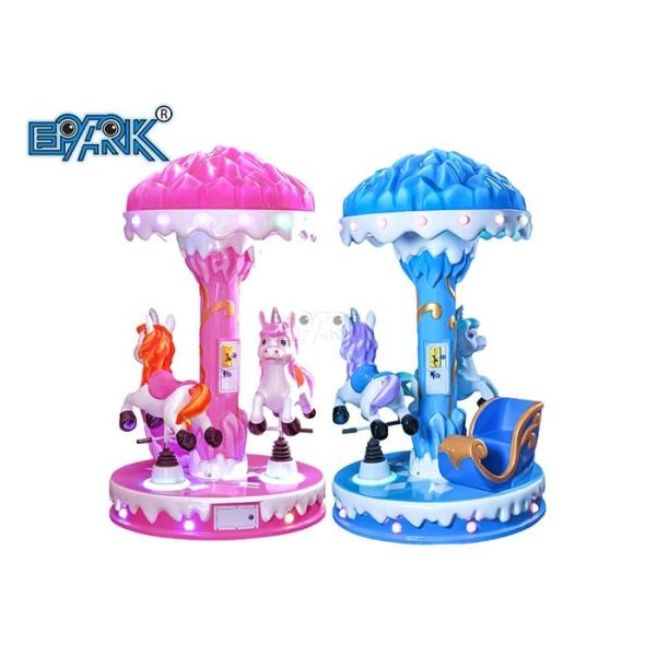 Quality 120KG Ice And Snow 3 Seat Horse Carousel Kiddie Ride For Amusement for sale