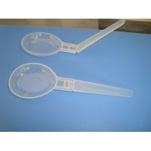 Wholesale plastic disposable spoon tableware Folding spoon for soup from china suppliers