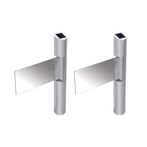 Building Entrance Access Control Tubular Swing Barrier 2.0mm Thickness