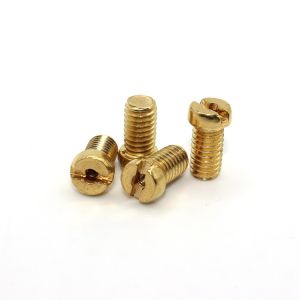Custom M2 M3 M4 M5 M6 M8 Brass Machine Screw with Flat Head Style and Fast