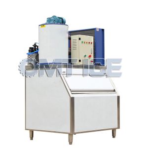 Commercial 1 Ton Flake Ice Machine Space Efficient Automatically Operation