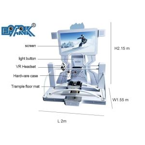 1 Player 9D Virtual Reality Theme Park Games Rides Vr Skiing Flying Game Machine