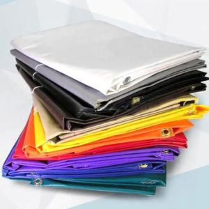 PE Tarpaulin Plastic Other Fabric Tarpaulin Waterproof with 500D-1500D Yarn