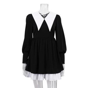 OEM maufactory Autumn Polyester And Winter Long Sleeve Puff Skirt