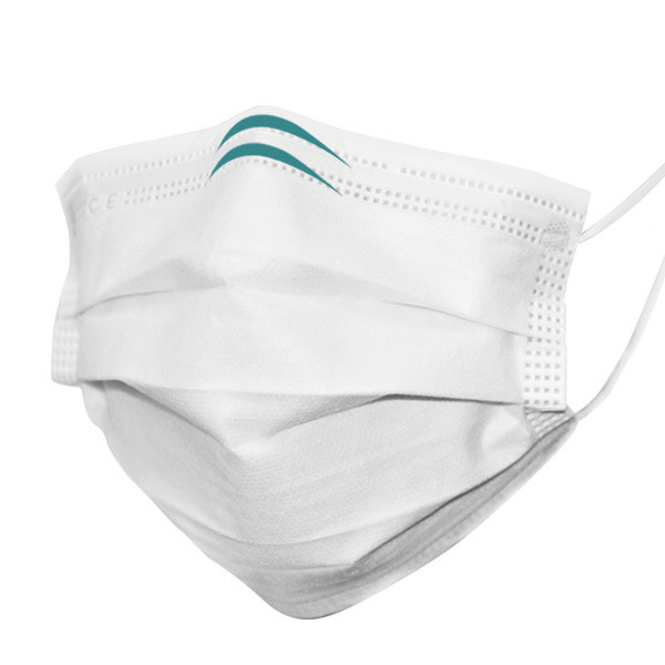 Quality White Protective 3 Ply Disposable Ear Loop Tie On Facial Mask With Customization for sale