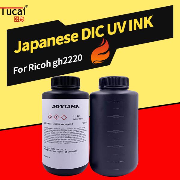 Japan DIC Ricoh UV INK For Ricoh Gh2220 Uv Sublimation Ink Cyan color