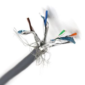 23AWG 4 Pair Flexible Network Cable Solid Copper S/FTP Cat7 305m 1000 FT