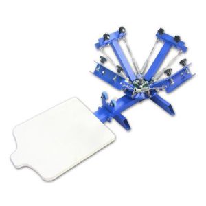 Manual 4 Color Screen Printing Press