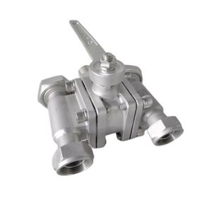 Screwed Cryogenic 5 Way Ball Valve Featuring PCTFE Seat Material