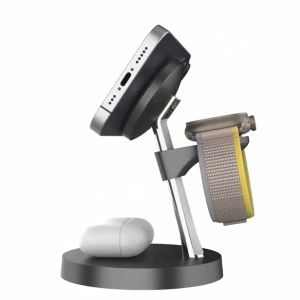 3W Watch Position 15W Base Position Folding Wireless Charging Stand With Zinc
