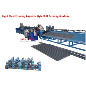 China Light Steel frame Machine, Purlin Roll Forming Machine, C Omega Profile cassette style roll forming machine on sale
