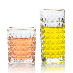 Unbreakable Heavy Base Modern Drinking Glasses Custom Whiskey Tumbler 150ml