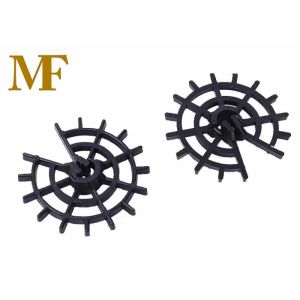 Great Cohesion Plastic Wheel Rebar Spacers Customized Color For Concrete Cover