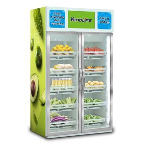 Adjustable card reader vending machine 500W With Fridge Explosionproof