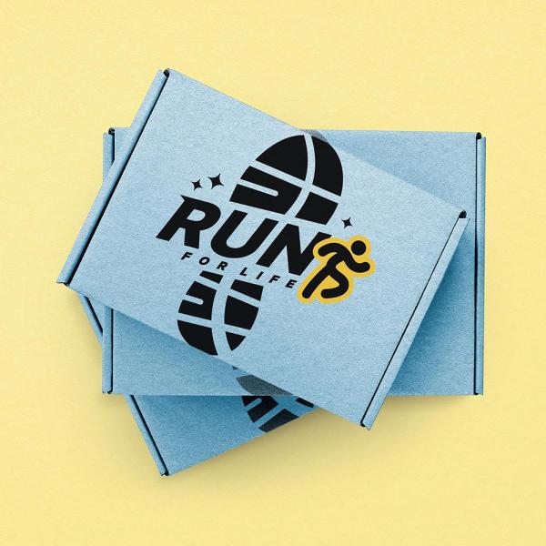 Custom Logo Printed Foldable Blue Thick Cardboard Paper Shipping Boxes for Clothes Shoes