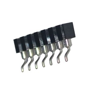 SMT Type Round Female Pin Header Connector Single Row 2.54mm Pitch Horizontal