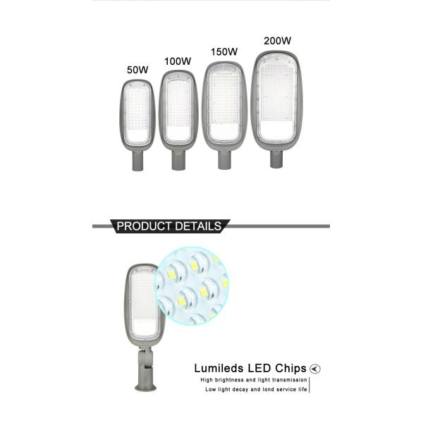 IP66 Outdoor LED Street Lights Top Post Solid Cable Commercial Smart Control System For Park Shop