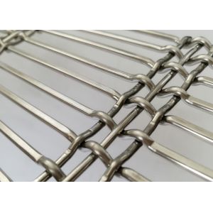Decorative Facade Architectural Woven Wire Mesh Ginning Weaving Flexibility