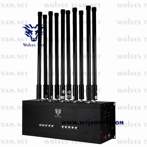Indoor 18 antenna desktop GSM 3G 4G 5G Mobile Phone Jammer Lojack Remote Control RF Signal Jammer 100 meters