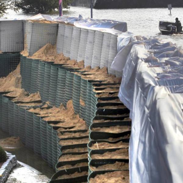 ISO Galvanized Sand Wall L10m Defensive Barrier Filled Military Box