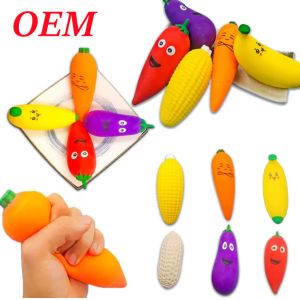 China Plastic Fruit & Vegetable Press Toys Release Stress Relax Toy on sale
