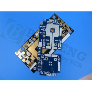 Wholesale 10mil RF-35 Immersion Gold PCB 2-layer Rigid Circuit Black Silkscreen from china suppliers