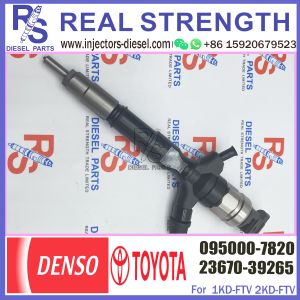 Wholesale Common Rail Inyectores Diesel auto engine systems Fuel Diesel Injector 23670-39265 095000-7820 For Toyota 1KD-FTV from china suppliers