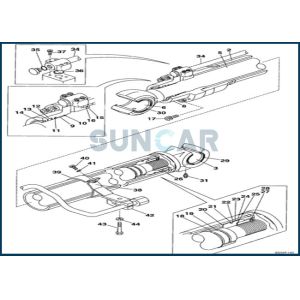 China LZ00451 Boom Cylinder Seal Repair Kit for CNH Wheel Loader CX160 on sale