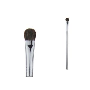 Wholesale Silver Eyeshadow Concealer Makeup Brush Wood Handle And Weasel Hair For Eyes from china suppliers