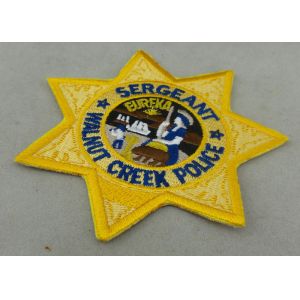 Crafts Toys Custom Embroidery Patch Back Side Police Patch Badge