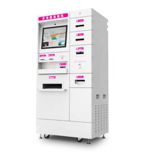 China Multi Language Healthcare Pharmacy Dispensing Kiosk With Finger Blood Collection on sale