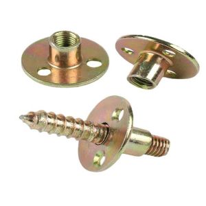 Customization nuts flange screws three holes iron plate furniture round