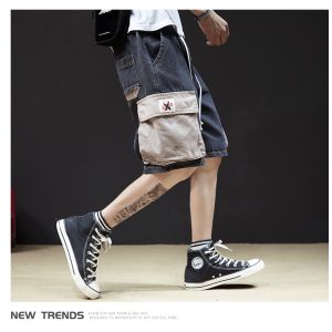 China OEM ODM Vintage Washed Distressed Jeans Men'S Lightweight Cargo Shorts For Summer on sale