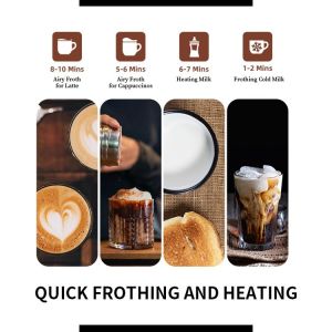 Detachable Espresso Milk Frother Cold And Heated Intelligent Automatic