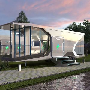 Europe 20ft or 40ft Mobile Living Room Container House with Lower and Modular