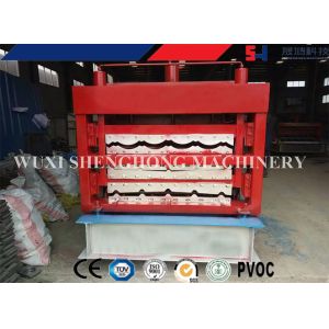 three layer roofing sheet roll forming making machine with high speed