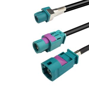 Automotive 4 Pin HSD Extension Cable Z Code For Car Video Interface