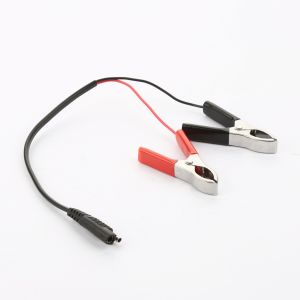 Custom DC Charging Cable with Alligator Crocodile Clip for Machine Applications