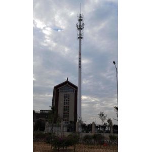 100M Polygonal Q345B Mobile Communication Tower
