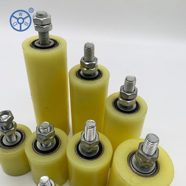 Quality Non-Marking Rubber Casters Wheels Elastic Soft Orange for Easy Maneuvering and Non-Marking Tread Type for sale