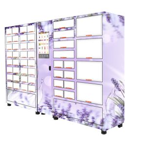 Self Service Automatic Locker Vending Machine With 4℃ Cooling Refrigeration