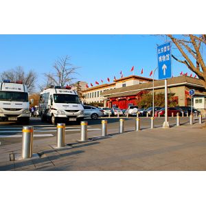 Hydraulic Automatic Bollards For Driveways LED Lights 380V/220V