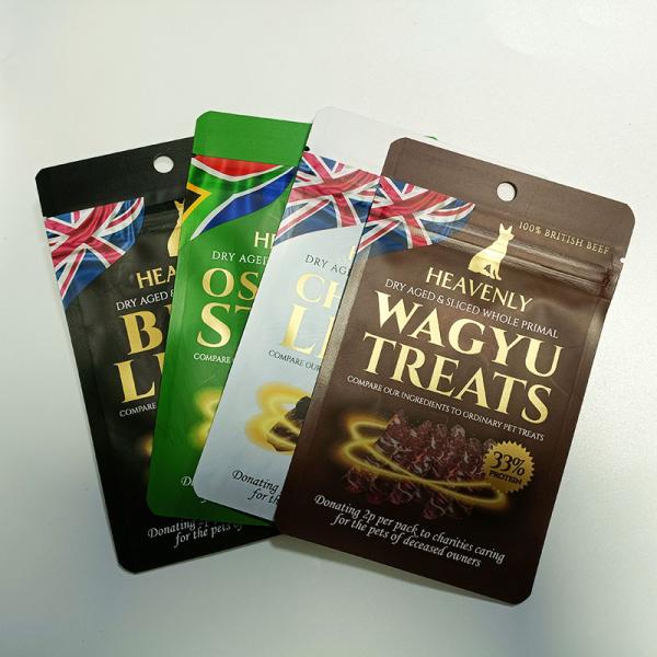 1.5kg Beef Pet Food Gusset Packaging Bag with Zipper and PET PA Aluminum Foil CPP Material